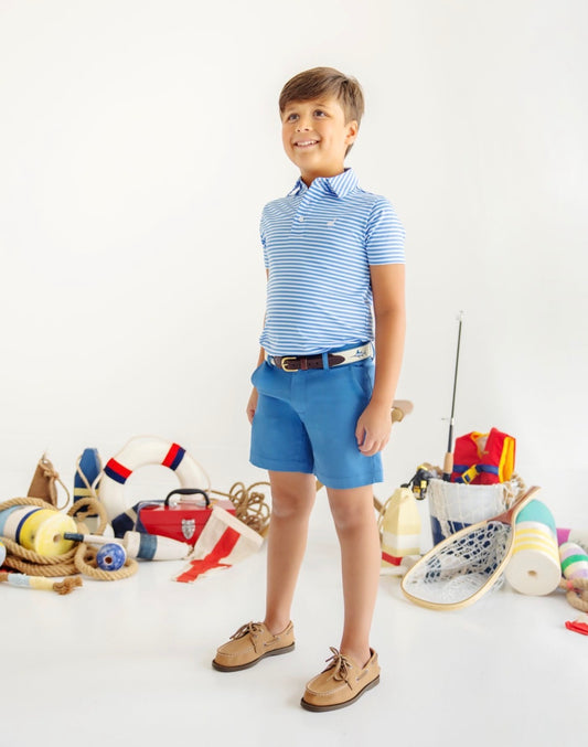 Prepletic™ Prim and Proper Polo- Sunrise BLVD Stripe