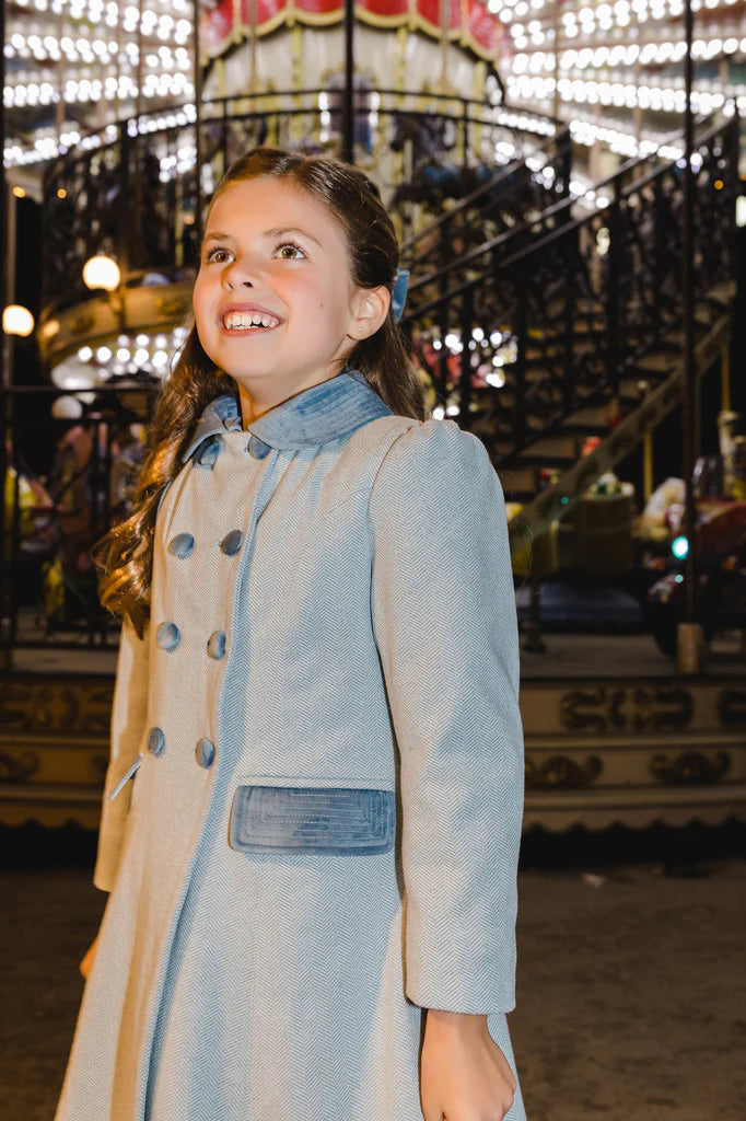 Sal & Pimenta Stone Tartan Coat