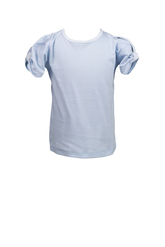 Girls Twist Shirt - Light Blue