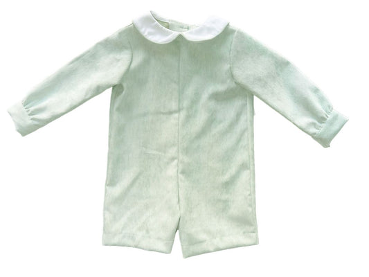 Jace Romper - Mint Green Cord