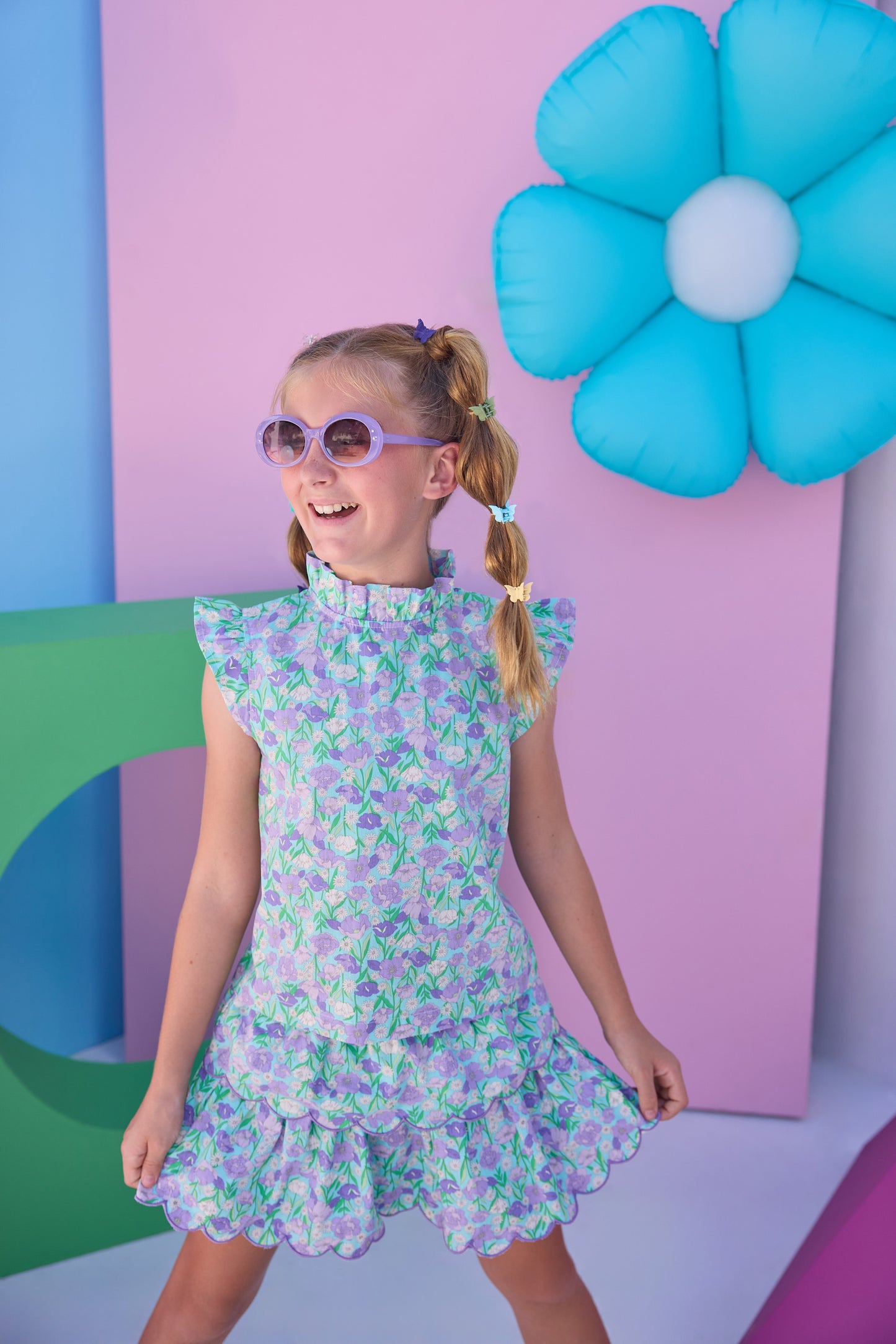 Two Tiered Skort Set- Tillies Tulips