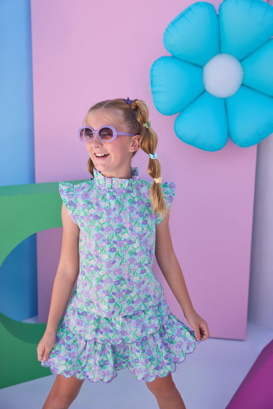 Two Tiered Skort Set- Tillies Tulips