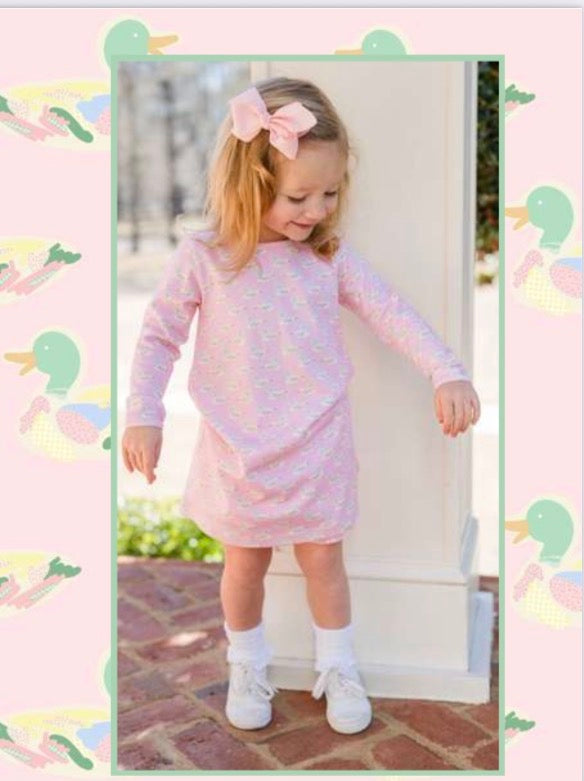Long Sleeve Play Dress - Mallard **PREORDER SHIPS BY OCTOBER 5th**