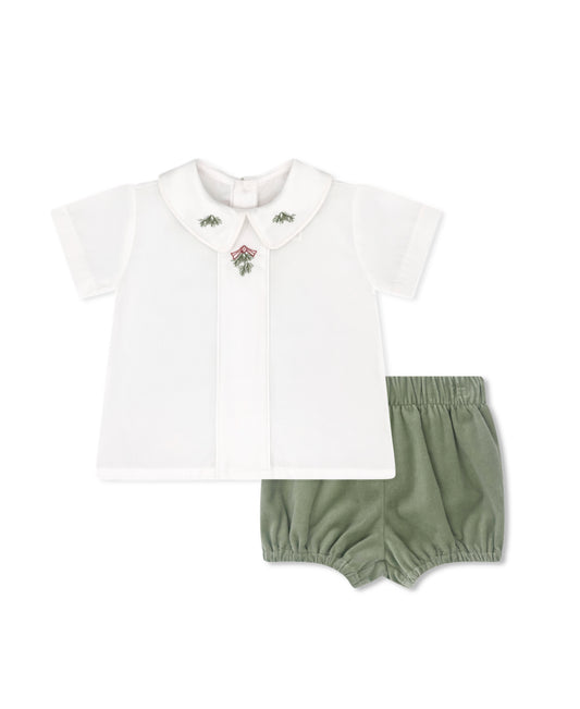 Jonathan Bloomer Set-Leyland Green Velvet