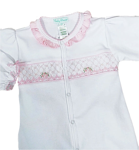 Eden Rosebud Pink Smocked Converter