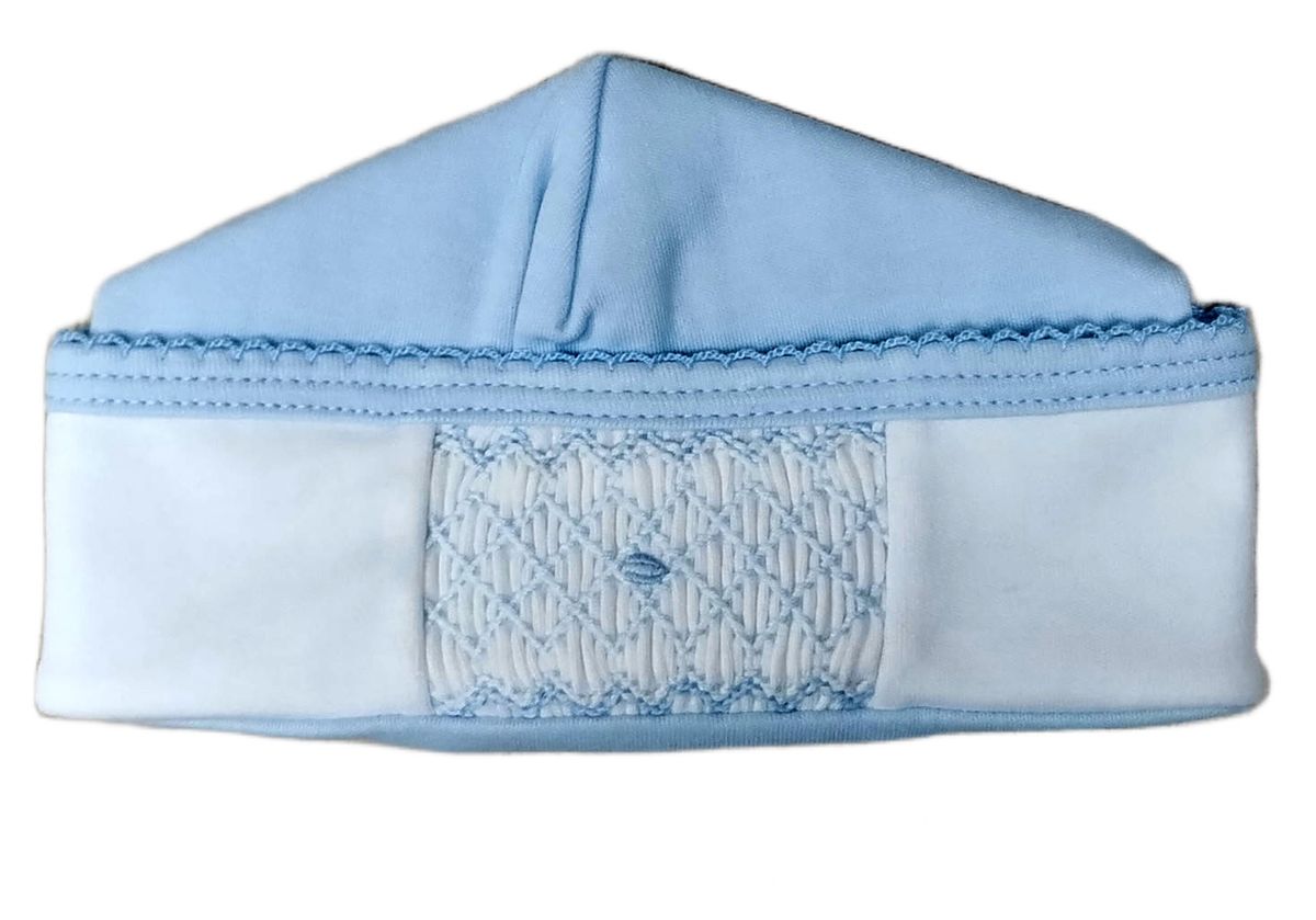 Classic Blue Smocked Hat