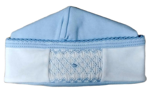 Classic Blue Smocked Hat