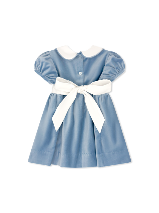 Elenor Dress - Beaufort Blue Velvet