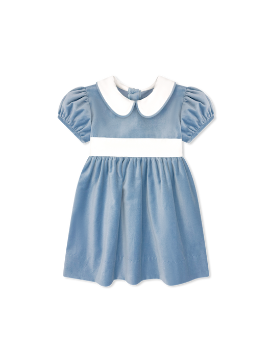 Elenor Dress - Beaufort Blue Velvet