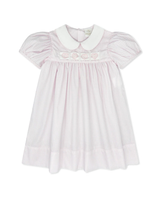 Ruth Ribbon Dress - Heart, Bunny, Bow Pink