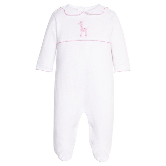 Crochet Footie - Pink Giraffe