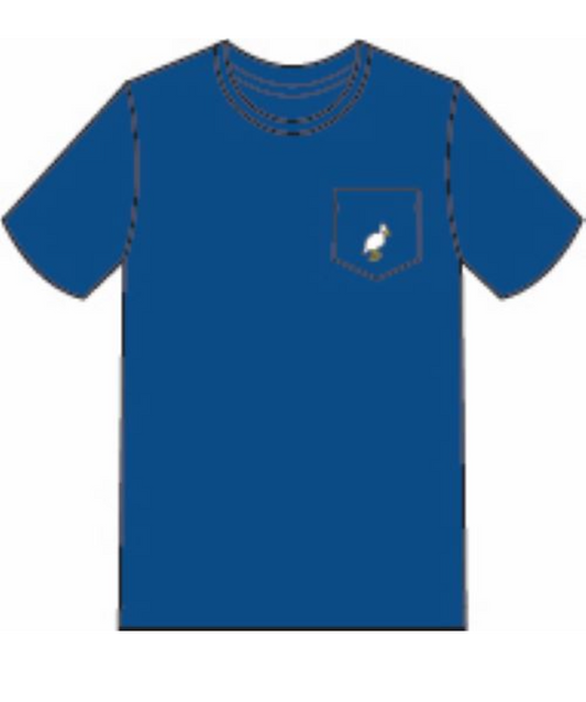 Carter Crew SS Tee- Woodboat Blue