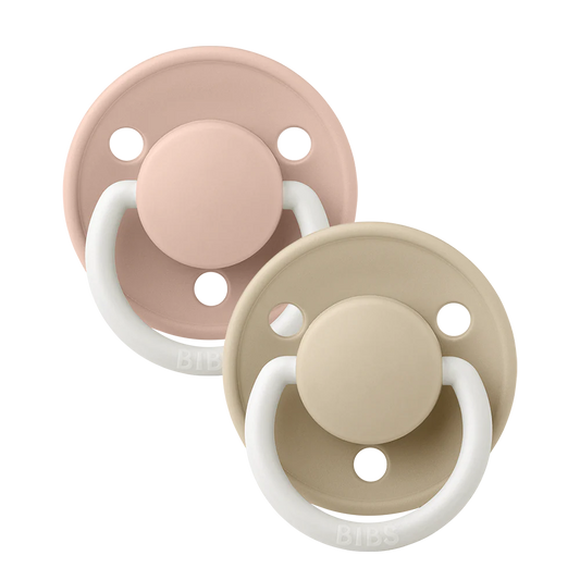 De Lux 2 PACK Blush GLOW/Vanilla GLOW Round / One Size / Silicone