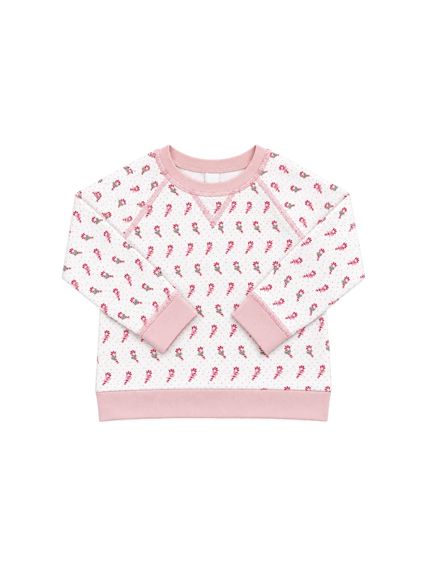 Exclusive Everett Pullover- Candy Cane Lane, Pink