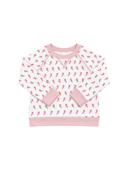 Exclusive Everett Pullover- Candy Cane Lane, Pink