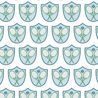 Charles Boys' Short Set - Tennis Crest Blue