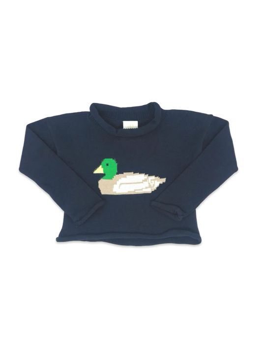 Ryan Roll Neck Sweater - Mallard