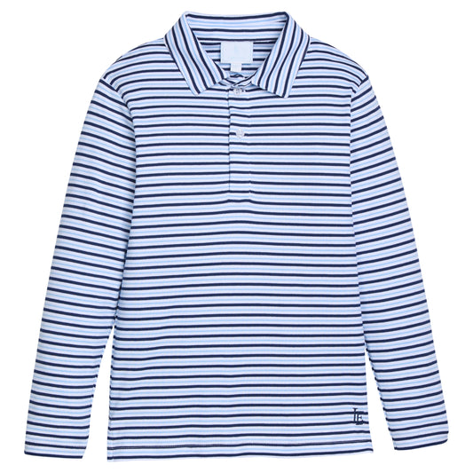 Long Sleeve Polo- Winslow Stripe