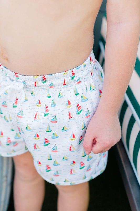 Boys Swim Trunks - Yacht