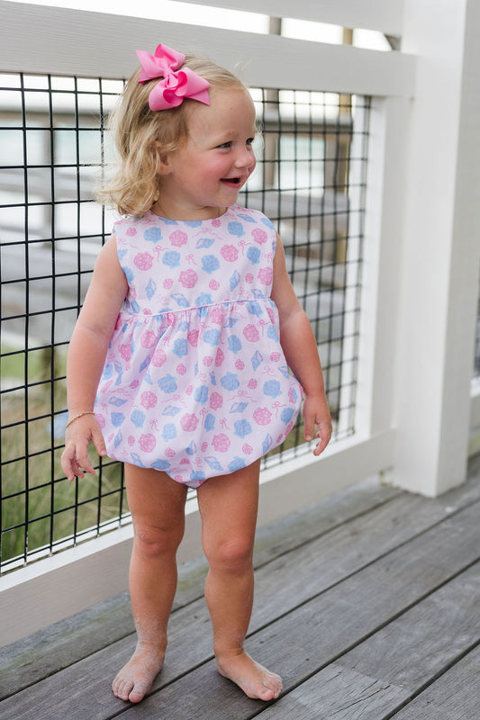 Lottie Bubble - Woven Shells Back Tie Bubble
