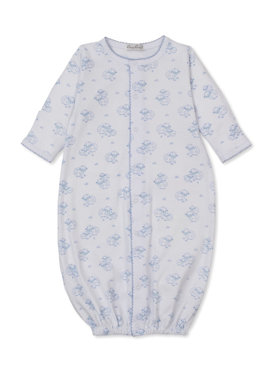 Sweet Sheep-Converter Gown- White/Light Blue