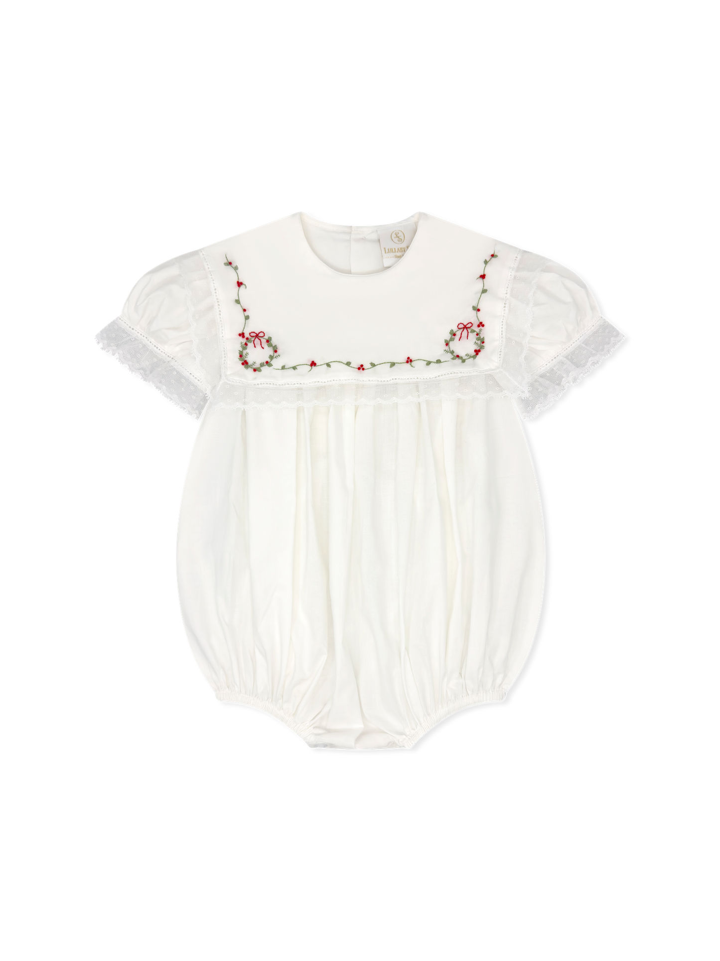 Hope Chest Bubble - Blessings White Batiste, Wreaths