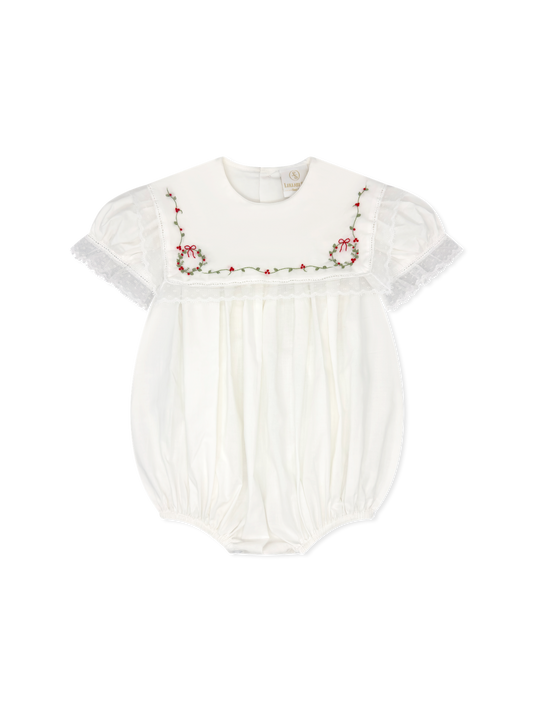 Hope Chest Bubble - Blessings White Batiste, Wreaths