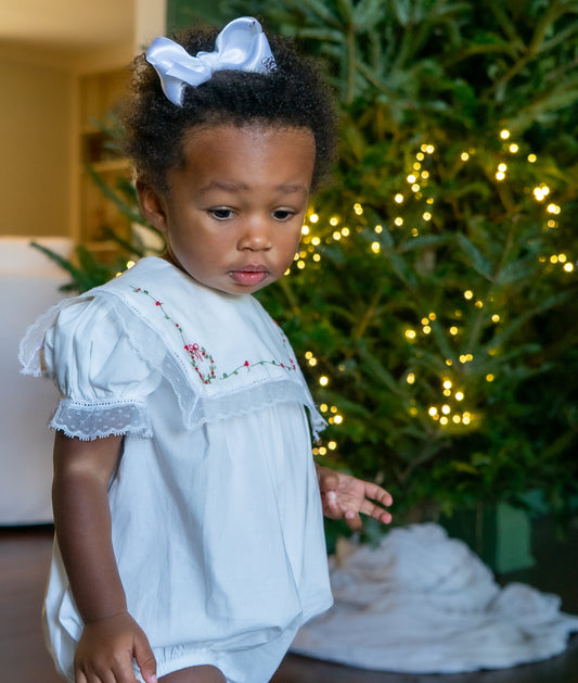 Hope Chest Bubble - Blessings White Batiste, Wreaths