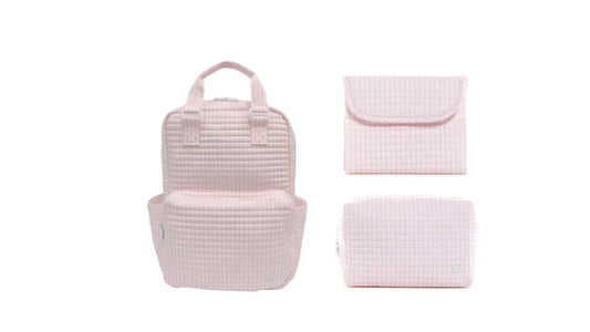 Quilted All You Need Bundle in Pimlico Stripe Pink + Changer Mat