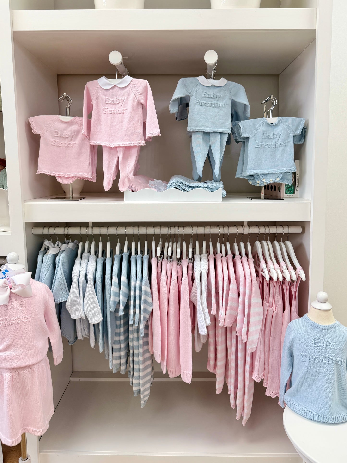 Baby Sister Short Sleeve Knit Diaper Set