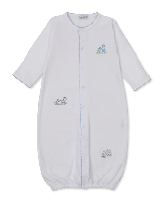 Safari Party-Converter Gown- White/Light Blue