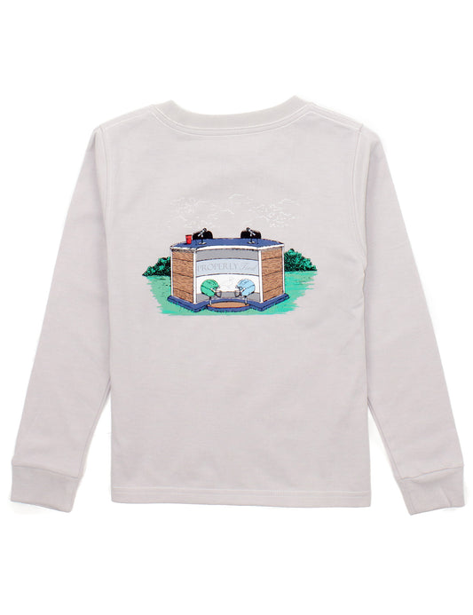 Boys Match Up LS- Ice Grey