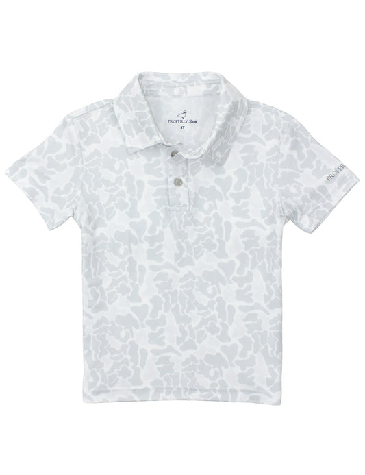 Boys Ravine Polo-Snow Camo