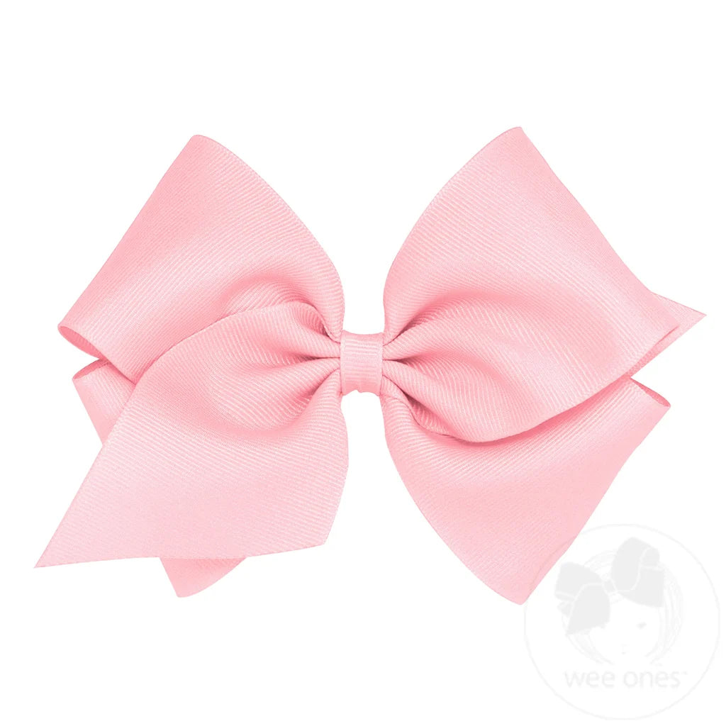Mini King Classic Grosgrain Hair Bow (Plain Wrap)