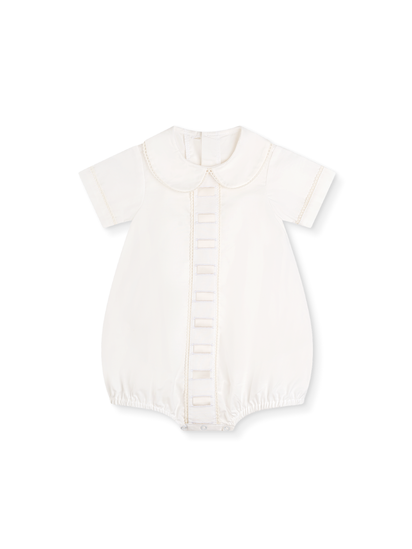 Nate Bubble- Blessings White Batiste with Ecru