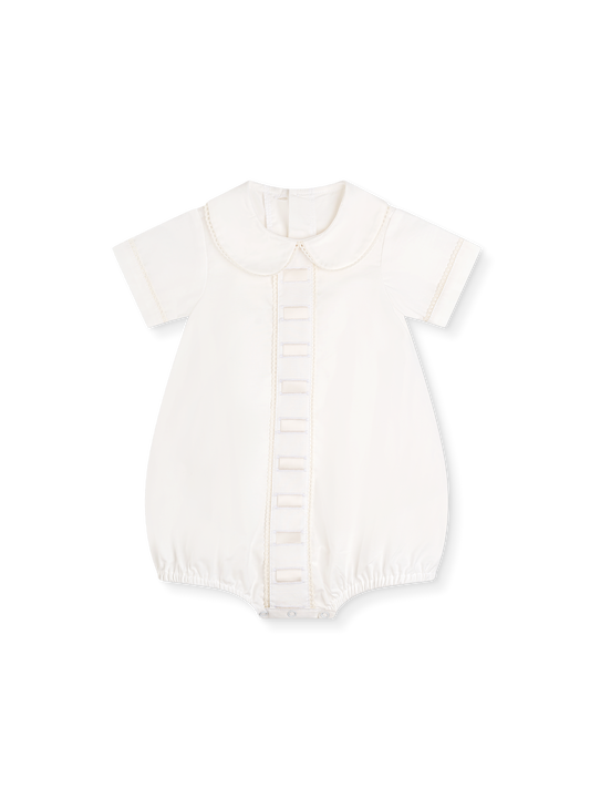 Nate Bubble- Blessings White Batiste with Ecru