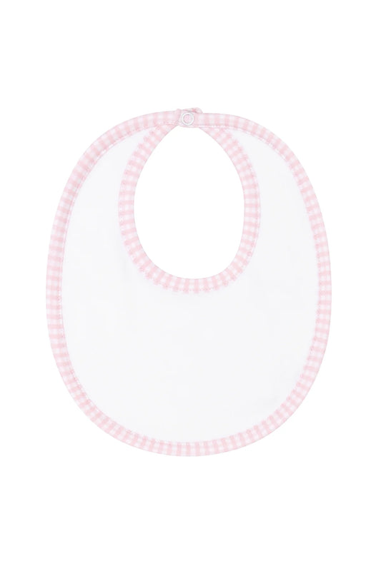 Pink Gingham Bib