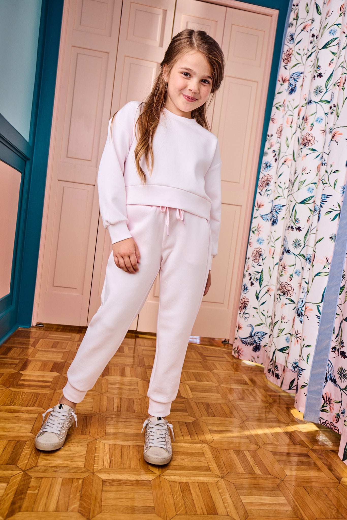 PLEAT- Light Pink Jogger Sweat Set