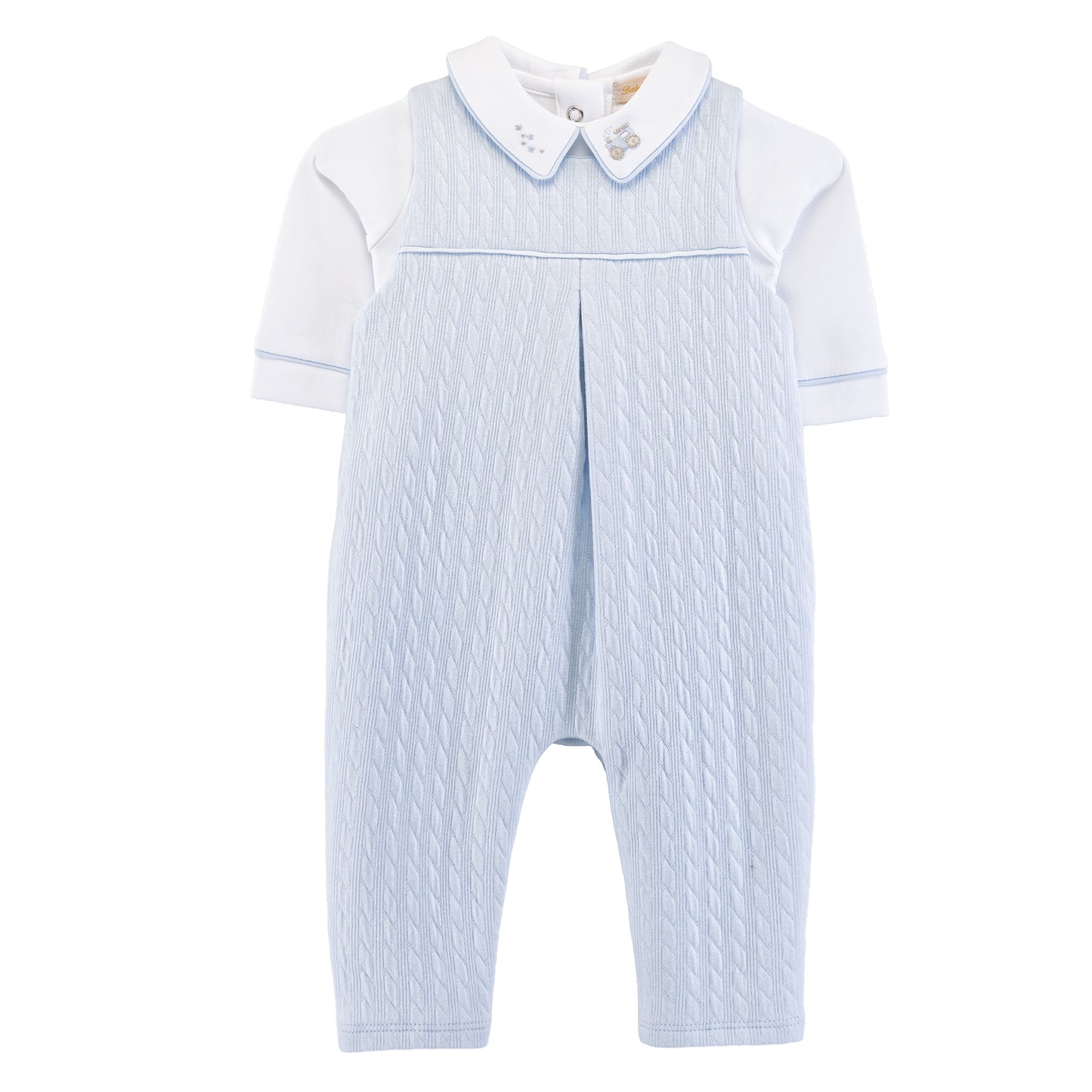 Train Pima Jacquard Overall Set