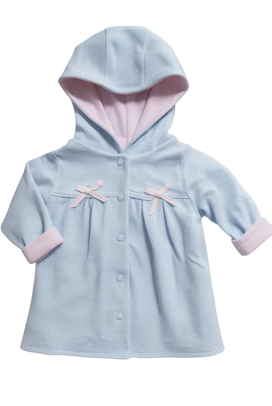 Squiggles-Blue and Pink Stripe Reversible Jacket