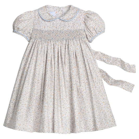 Smocked Peter Pan Dress-Winthrop Floral