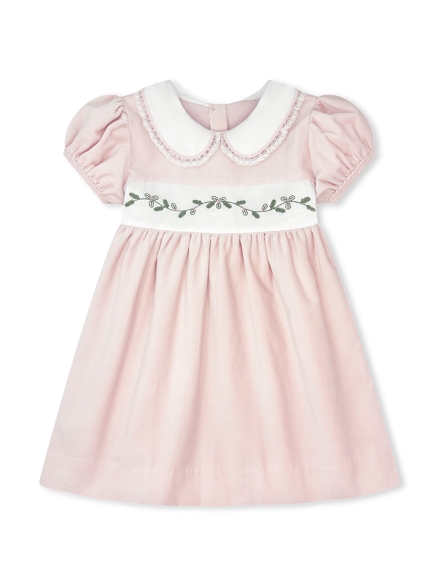 Sue Shaw Dress - Petite Pink Velvet, Holly