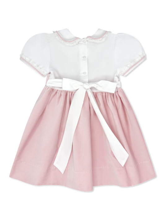 Sundays Best Dress - Petite Pink Velvet