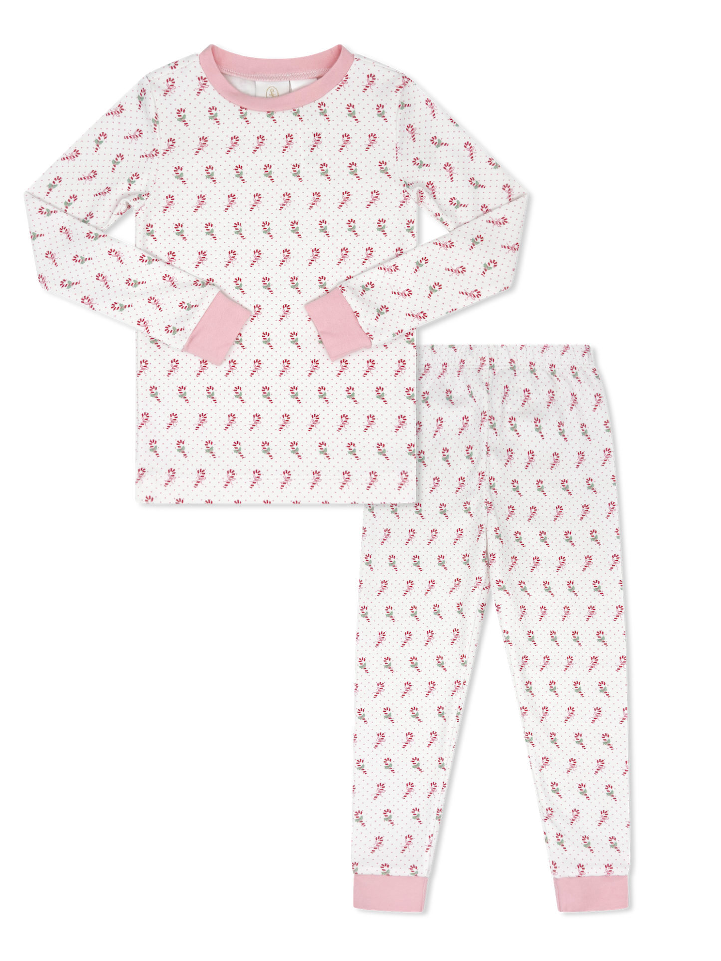 Sweet Pea PJ Set - Candy Cane Lane-Pink