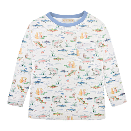 Gone Fishing Pocket Tee