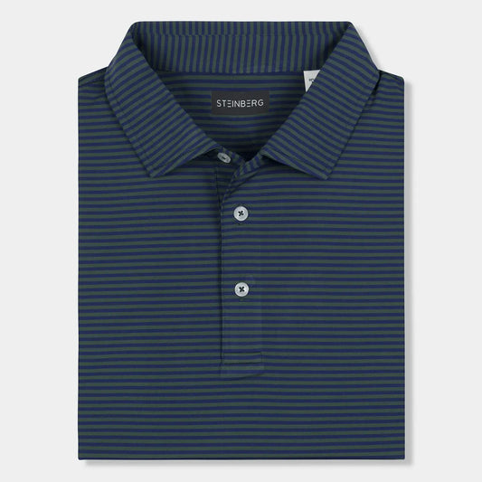Drive Line Performance Polo-Hunter Green/Navy
