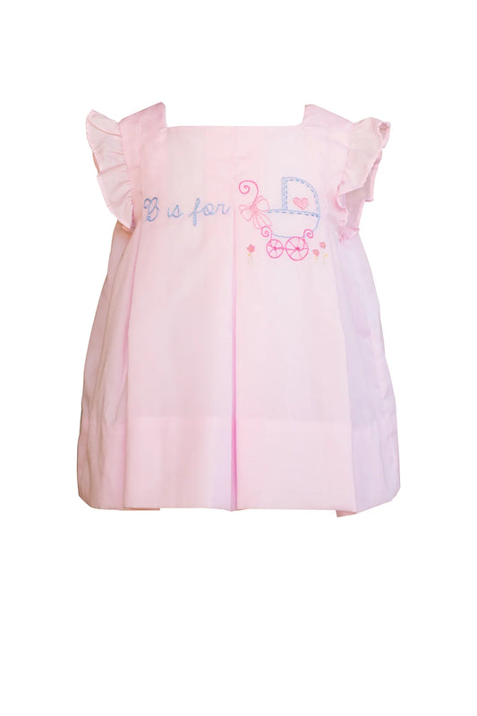 B is for baby dress -Pink **PRESALE SHIPS LATE AUGUST**