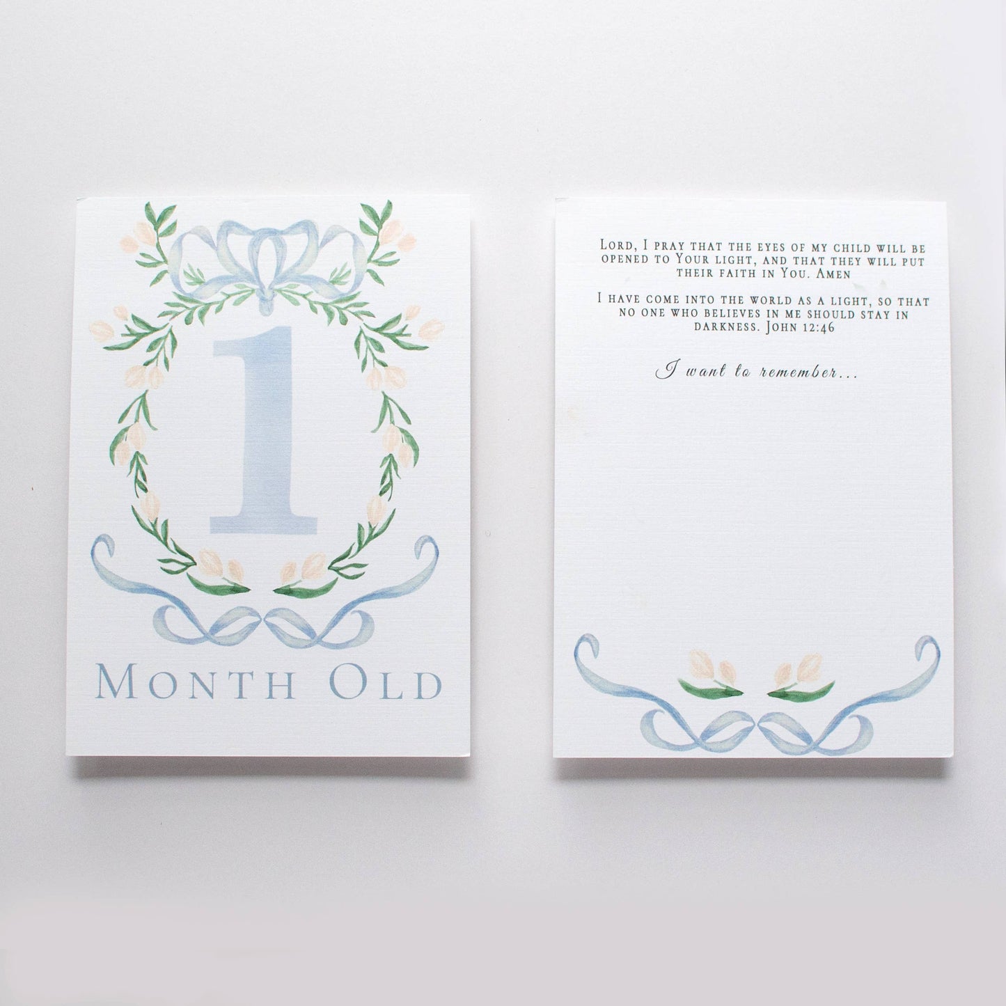 Baby Milestone Scripture Cards for Memory Keeping/ baby book (Copy)
