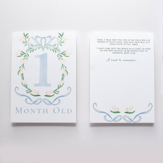 Baby Milestone Scripture Cards for Memory Keeping/ baby book (Copy)