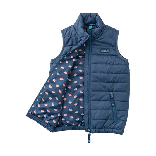 Boys Puffer Vest - Dark Denim